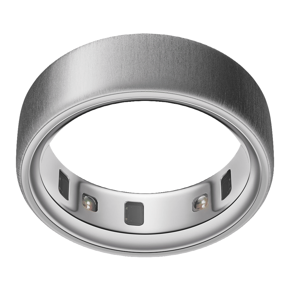 Oura Ring 4 Smart Ring with Activity Tracker (Buy Sizing Kit First, Size 9, Smart Sensing Technology, Brushed Silver)