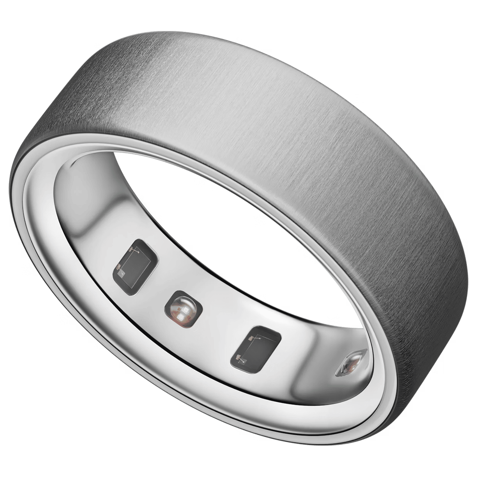 Oura Ring 4 Smart Ring with Activity Tracker (Size 14, Smart Sensing Technology, Brushed Silver)