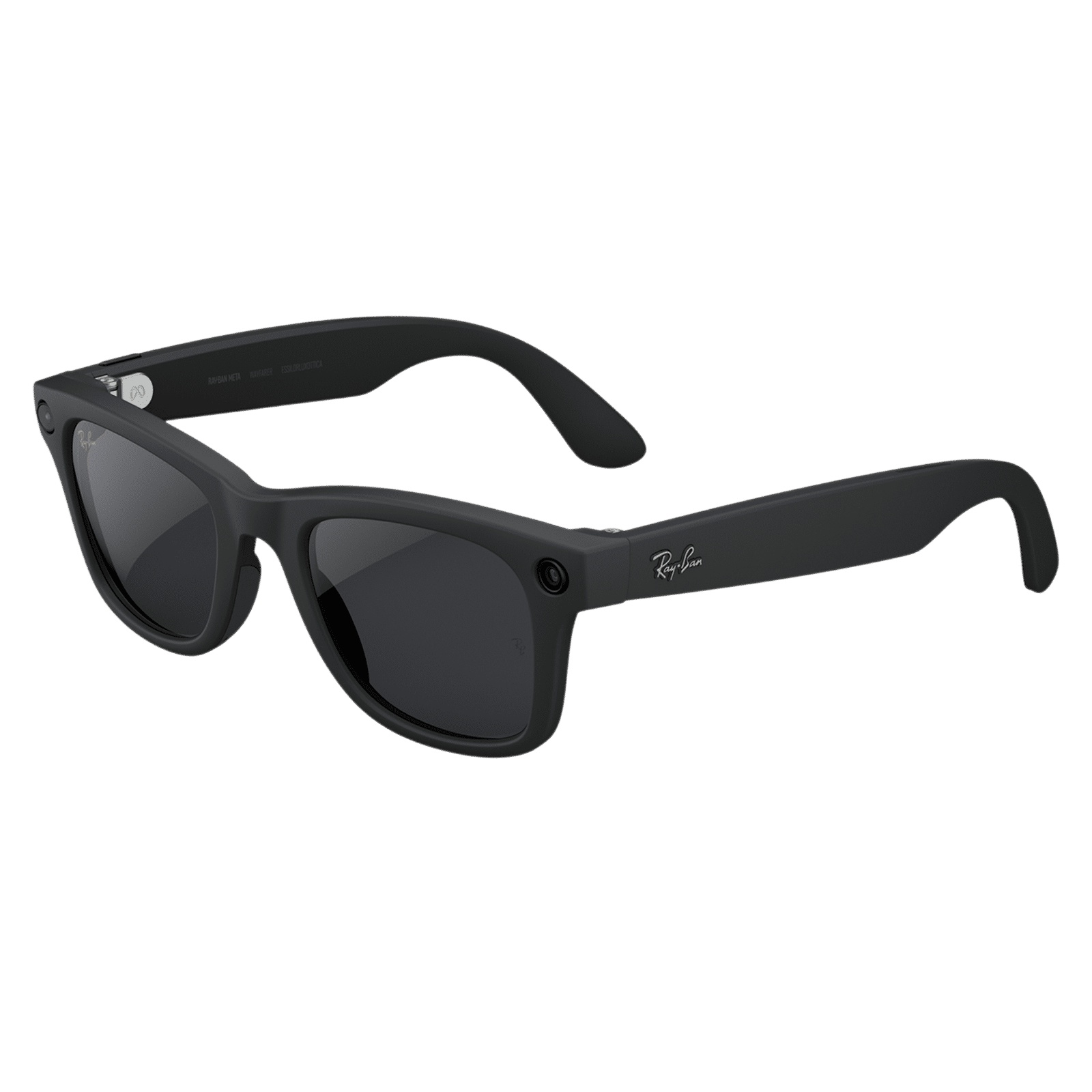 Ray-Ban Meta Wayfarer (Gen 2) AI Smart Glasses for Men, Women (12MP Ultra-Wide Camera, Meta AI, Open-ear Audio, Live Translation, Transitions Grey Lenses, Standard, Matte Black)