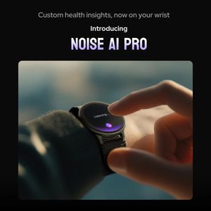Noise NoiseFit Pro 6R Smartwatch with BT Calling (37mm AMOLED, Titanium Strap)