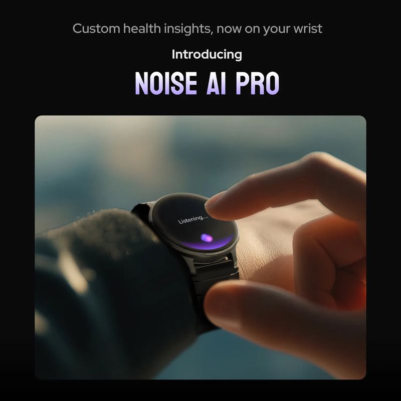 Noise NoiseFit Pro 6R Smartwatch with BT Calling (37mm AMOLED, Titanium Strap) — image 1 of 4