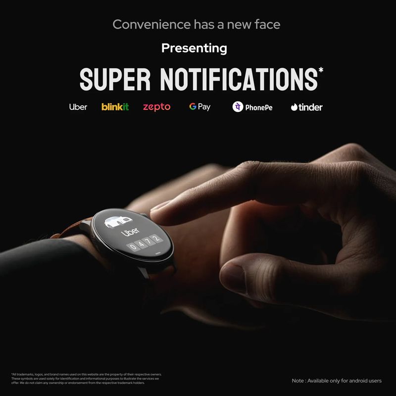 Noise NoiseFit Pro 6R Smartwatch with BT Calling (37mm AMOLED, Titanium Strap) — image 2 of 4