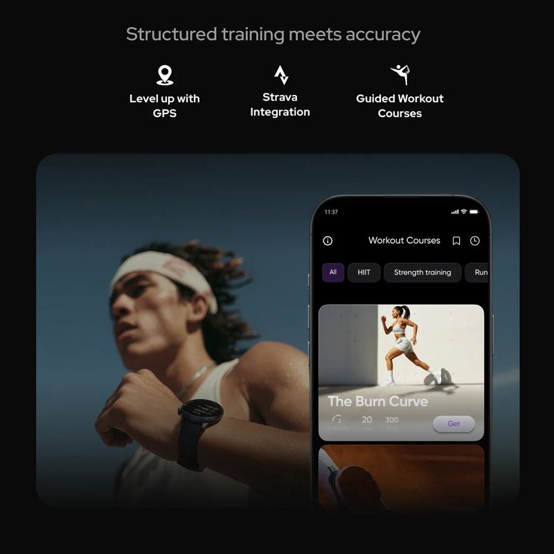 Noise NoiseFit Pro 6R Smartwatch with BT Calling (37mm AMOLED, Titanium Strap) — image 3 of 4