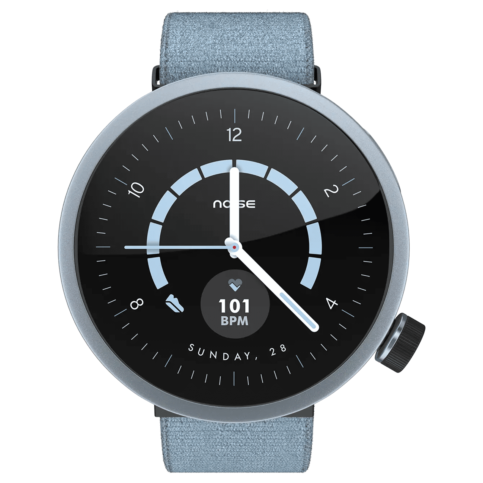 Noise ALT WATCH 1 Smartwatch Noise AI (33.5mm AMOLED Display, IP68 Dust & 1 ATM Water Resistance, Chosen Light Blue Strap)