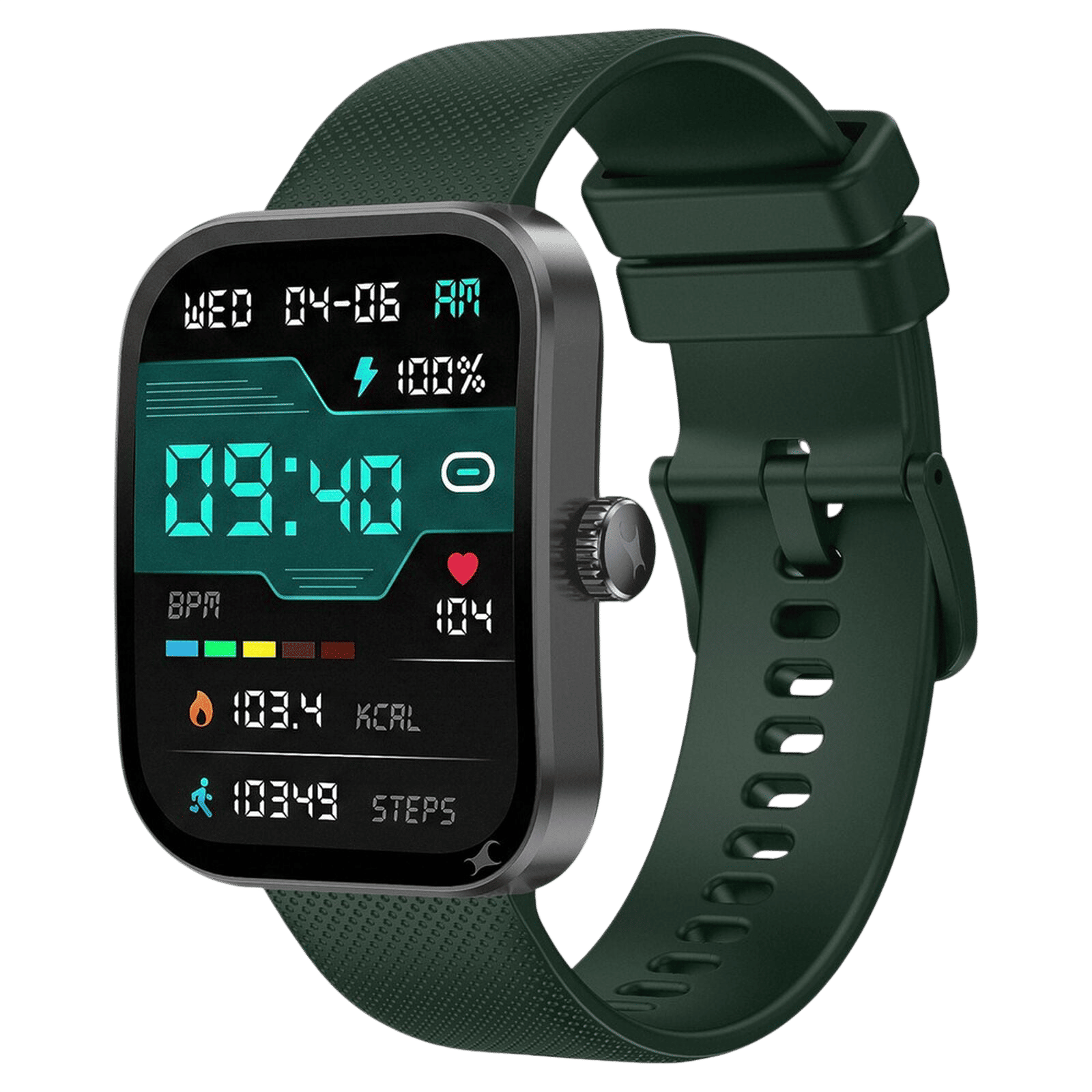 fastrack Revoltt FS3 Smartwatch with Bluetooth Calling (51mm TFT Display, IP68 Water Resistant, Drak Green Strap)