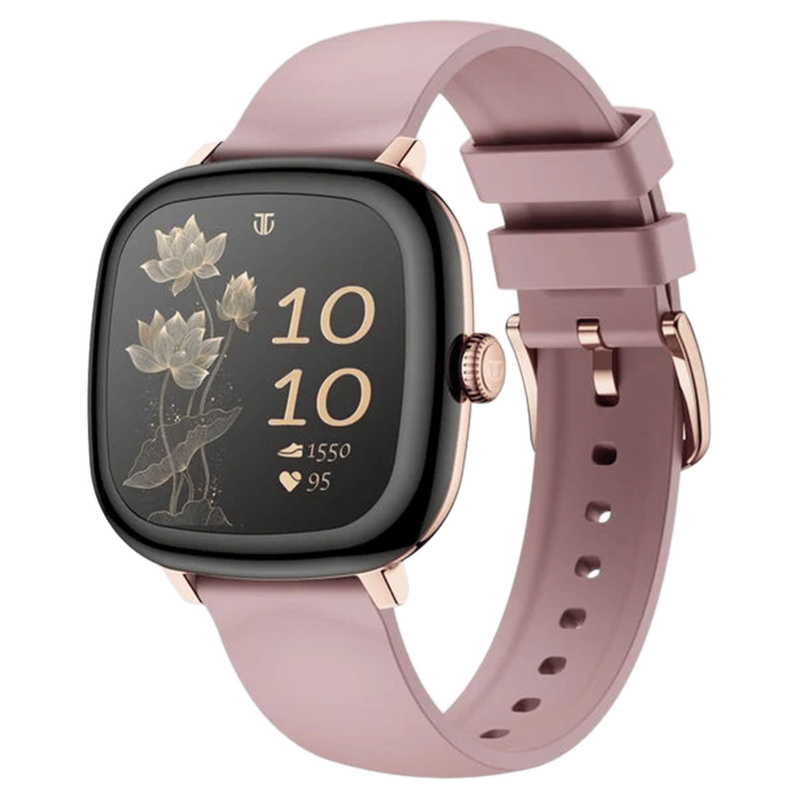 Titan AiRA Smartwatch with Bluetooth Calling (43.1mm, AMOLED Display, IP68 Water Resistant, Pink Strap)