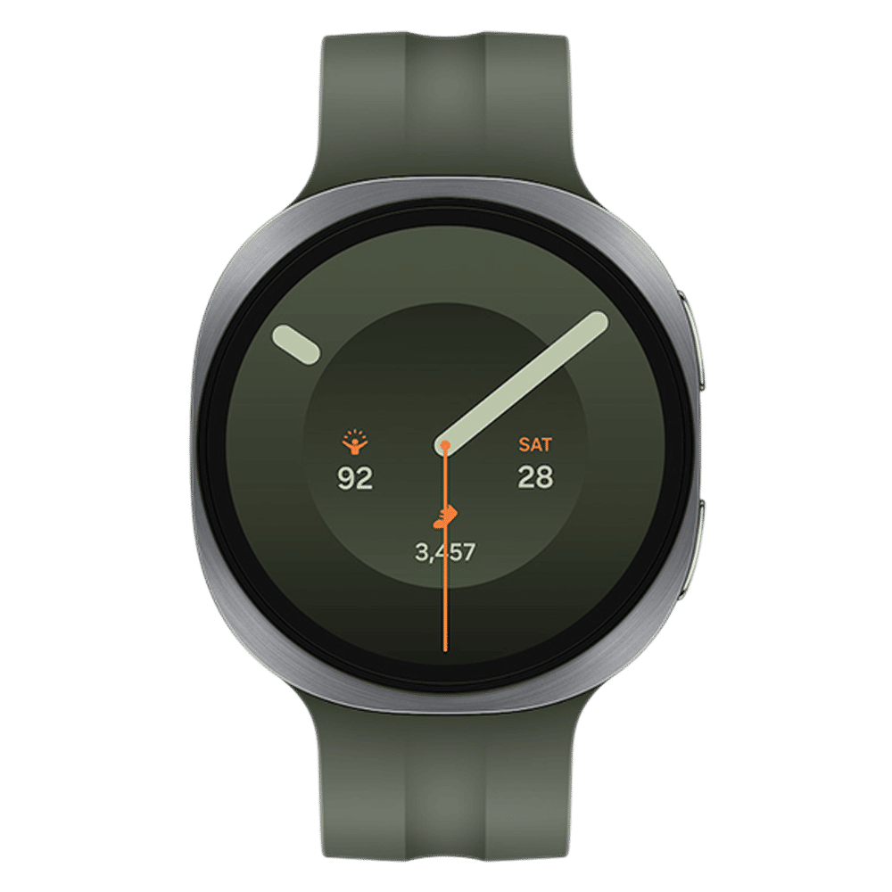 SAMSUNG Galaxy Watch9 Wi-Fi+Bluetooth Wear OS Smartwatch (37.3mm Super AMOLED Display, Snapdragon Wear Elite Processor, Dual Frequency GPS, Olive Sport Strap)