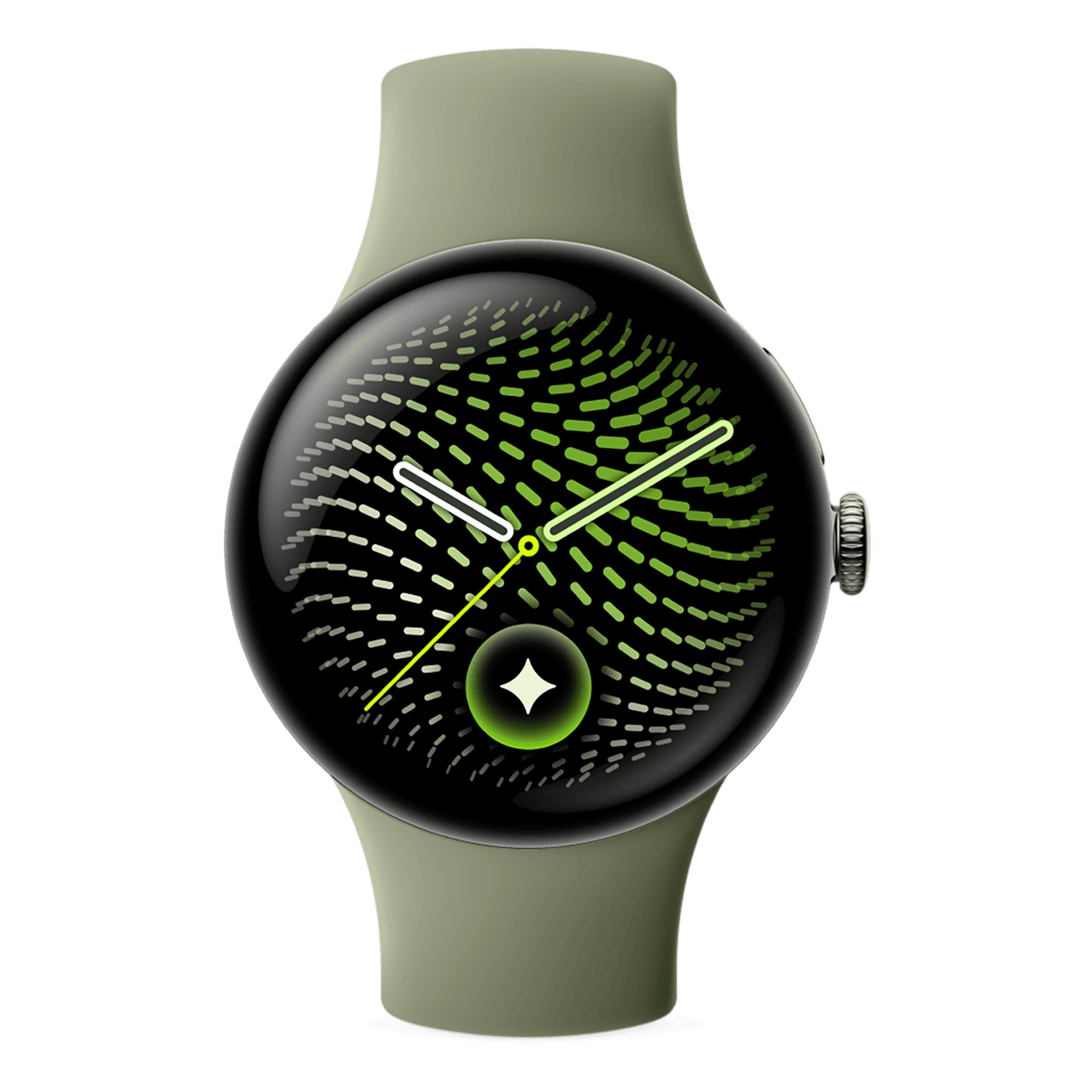 Google Pixel Watch 5 Wi-Fi+Bluetooth Wear OS Smartwatch (41mm AMOLED LTPO Display, Qualcomm Snapdragon W5 Gen 2 Cortex-M55, Gemini Intelligence, Olive Active Band)