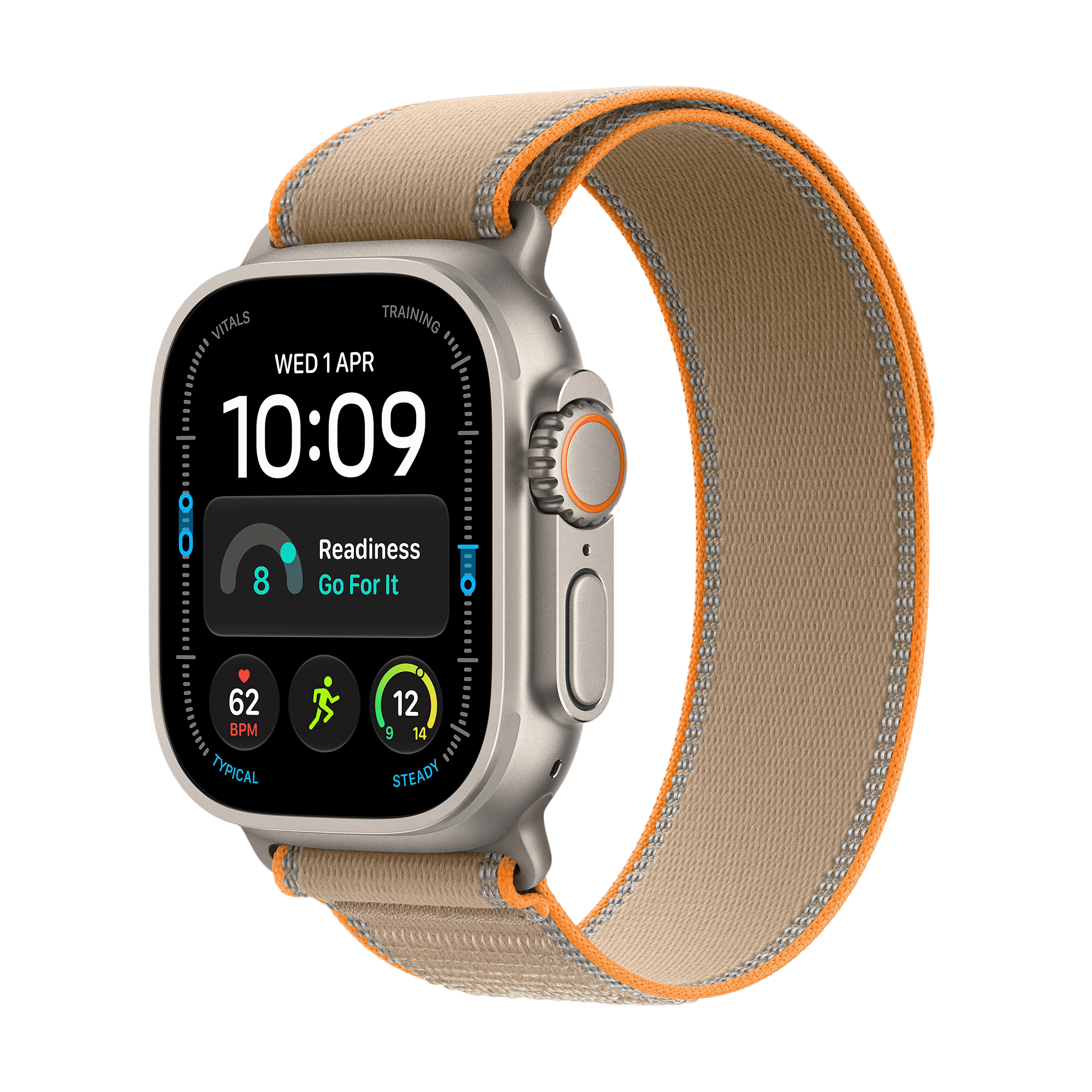 Apple Watch Ultra 4 GPS+Cellular with Sand Trail Loop - M/L (49mm Retina LTPO3 OLED Display, Natural Titanium Case)