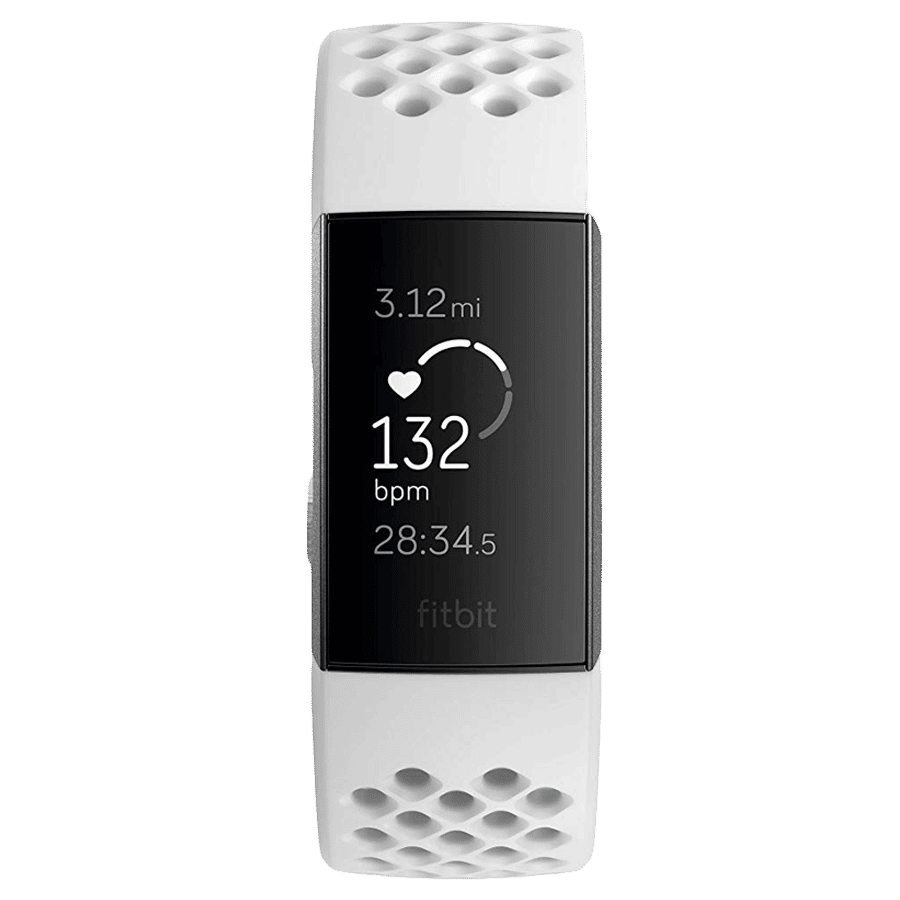 Fitbit Charge 3 Fitness Tracking Band (FB410GMWT-CJK, White and Graphite)