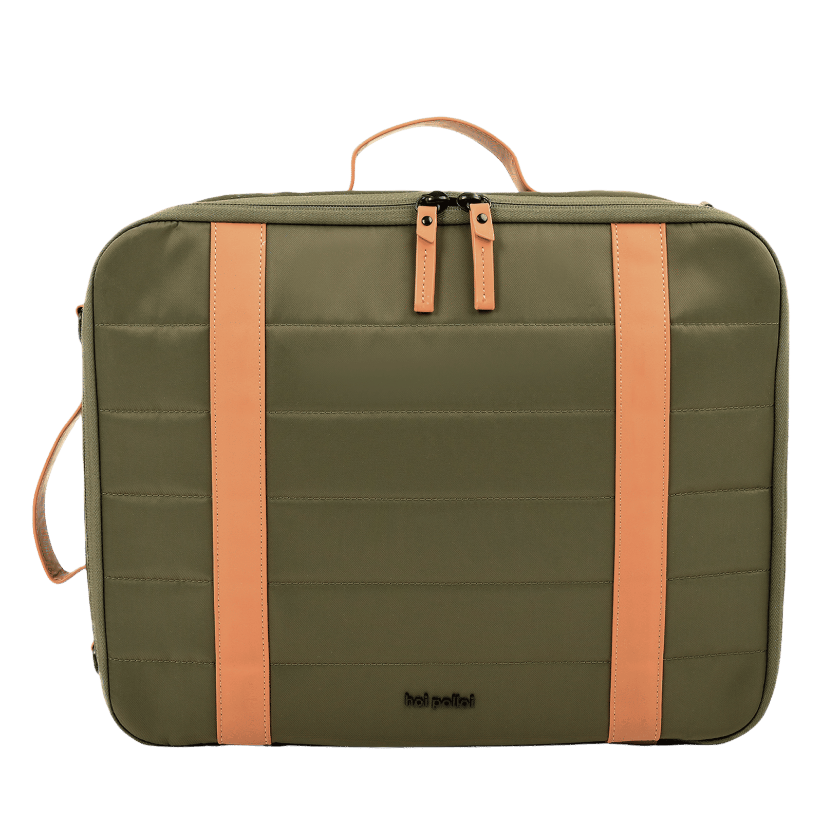 hoi polloi DWYT Nylon, Polyester, PU Laptop Messenger Bag for 16 Inch Laptop (11.7 L, Water Resistant, Camouflage Green & Tan)