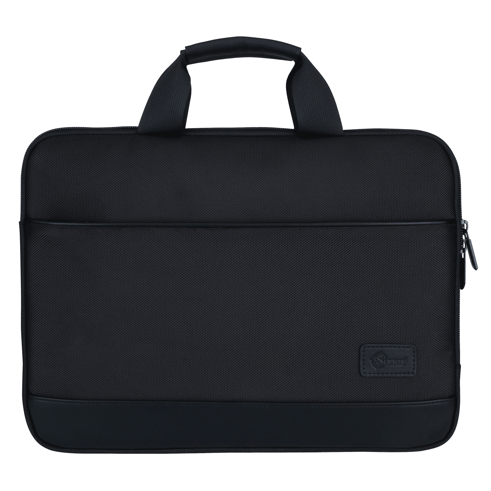 Sunmi Polyester & Canvas Laptop Messenger Bag for 15.6 Inch Laptop (1.6 L, Laptop Compartment with Padded Protection, Black)
