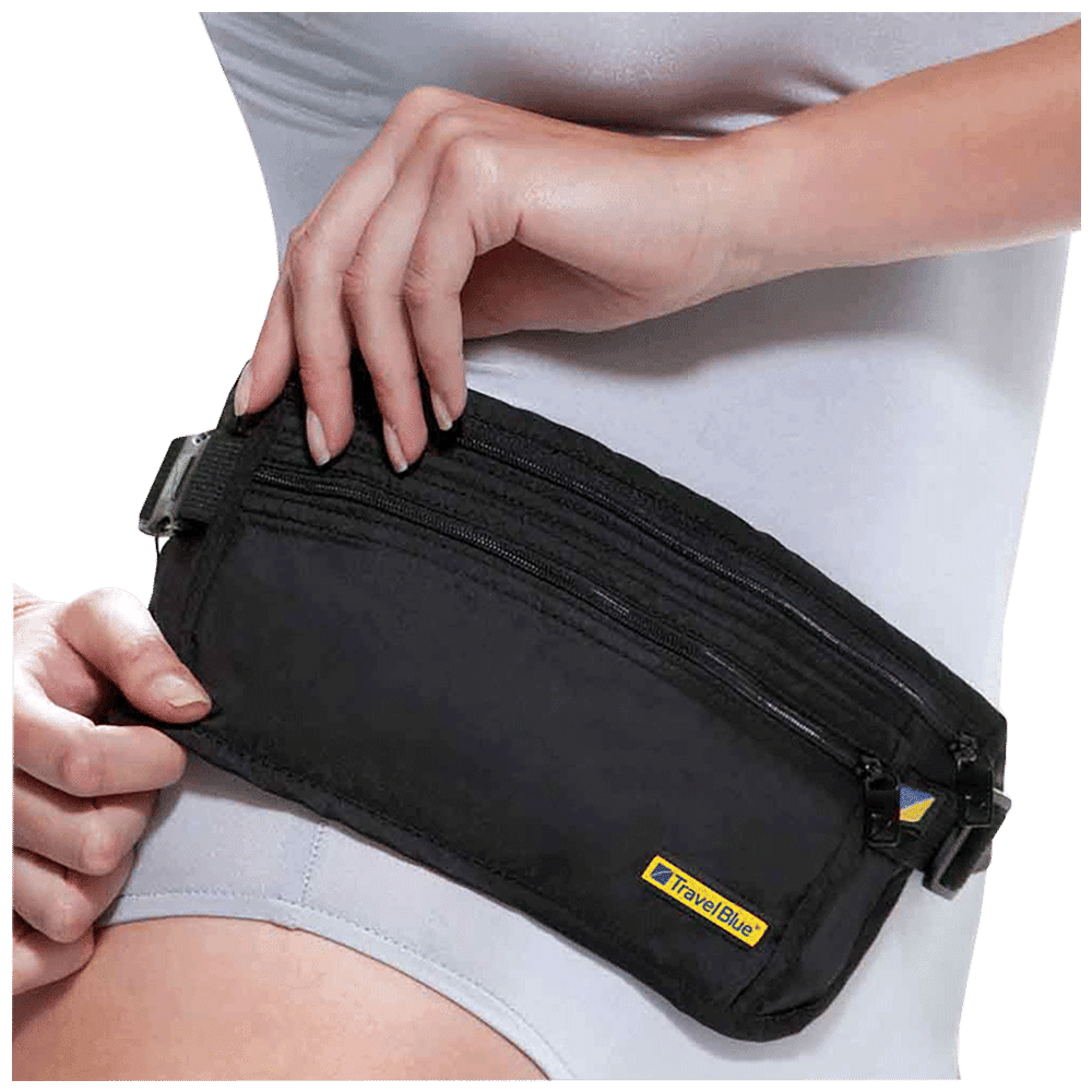 Buy Travel Blue Ultra Slim Money Belt (113, Black) Online Croma