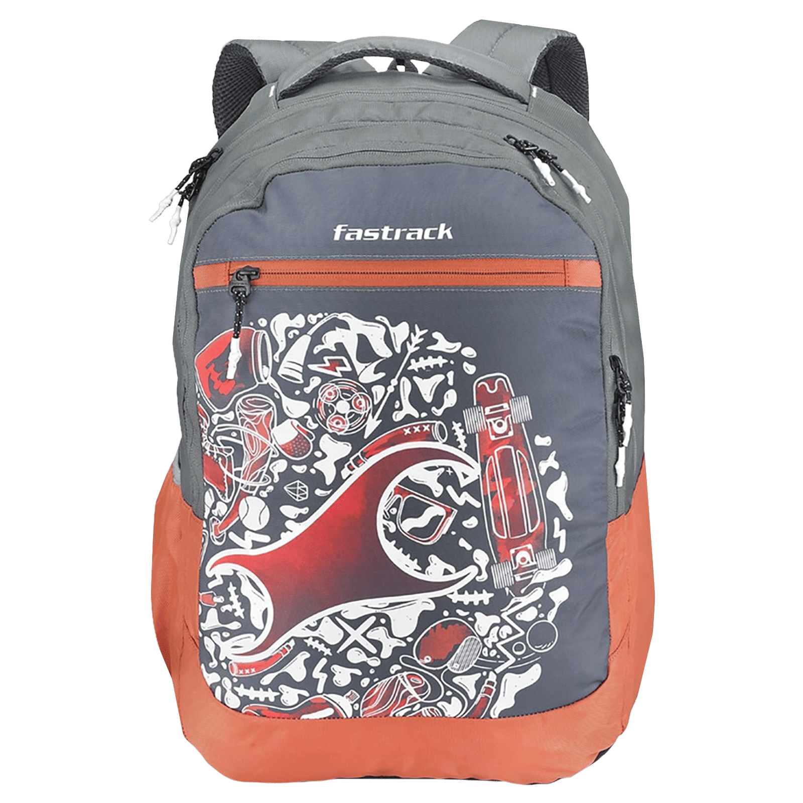 fastrack Slider Ergolight Campus 36 Litres Polyester Backpack (Rain Cover, A0796NGY01, Black)