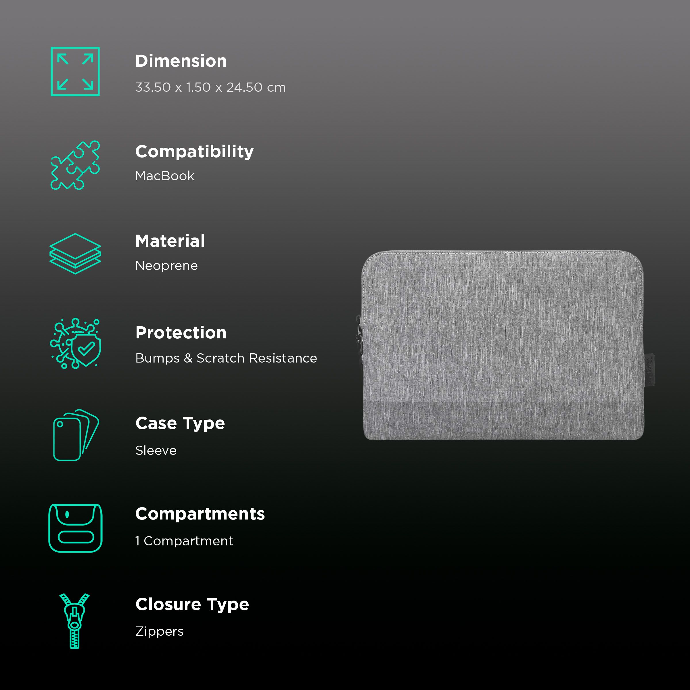 Buy Targus CityLite 300D Polyester Laptop Sleeve for 13 Inch