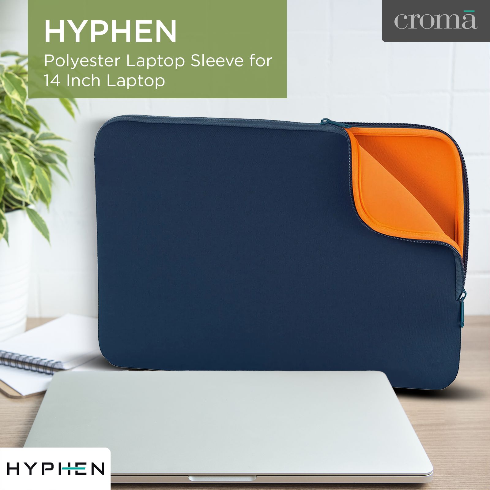 Buy HYPHEN Polyester Laptop Sleeve for 14 Inch Laptop (One