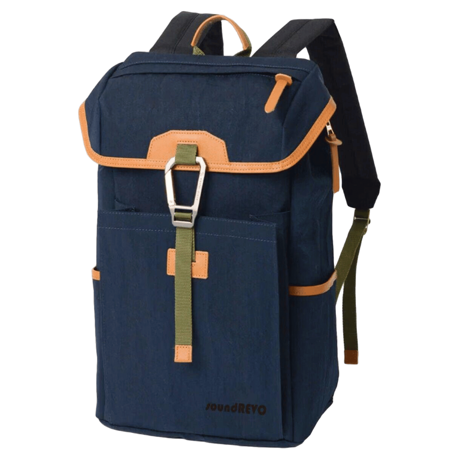 SoundRevo 19 Litres Polyester Backpack ( Water Resistant, SRSC19BBKA0165, Blue )