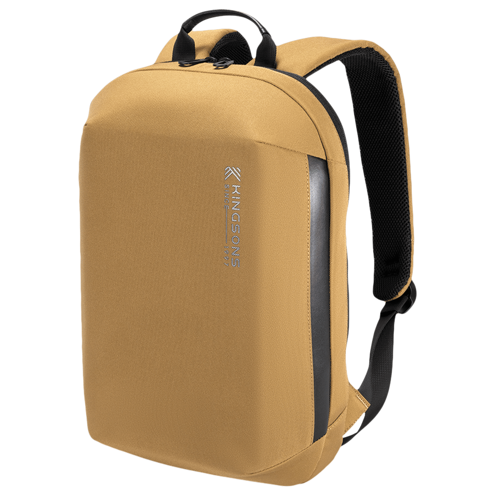 Kingsons KSMBCMS03 Polyester Laptop Backpack for 15.6 Inch Laptop (13 L, Adjustable Shoulder Straps, Mustard)