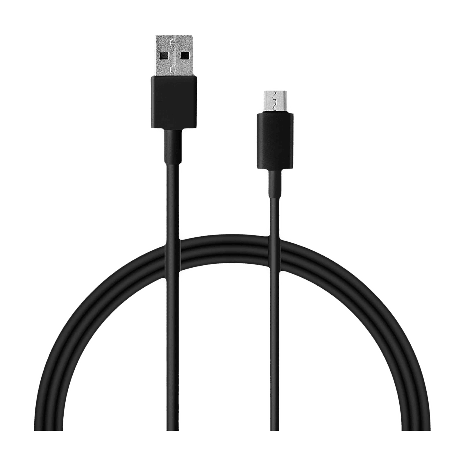 Xiaomi Type A to Type C 3.3 Feet (1M) Cable (Tangle Free Design, Black)