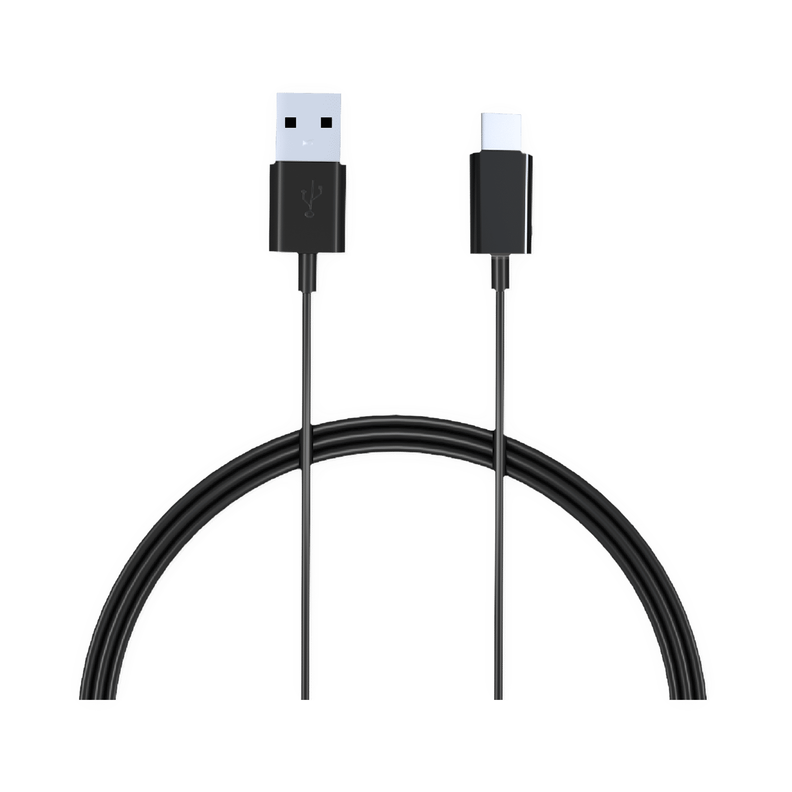 Croma Type A to Type C 3.9 Feet (1.2M) Cable (Sync and Charge, Black)