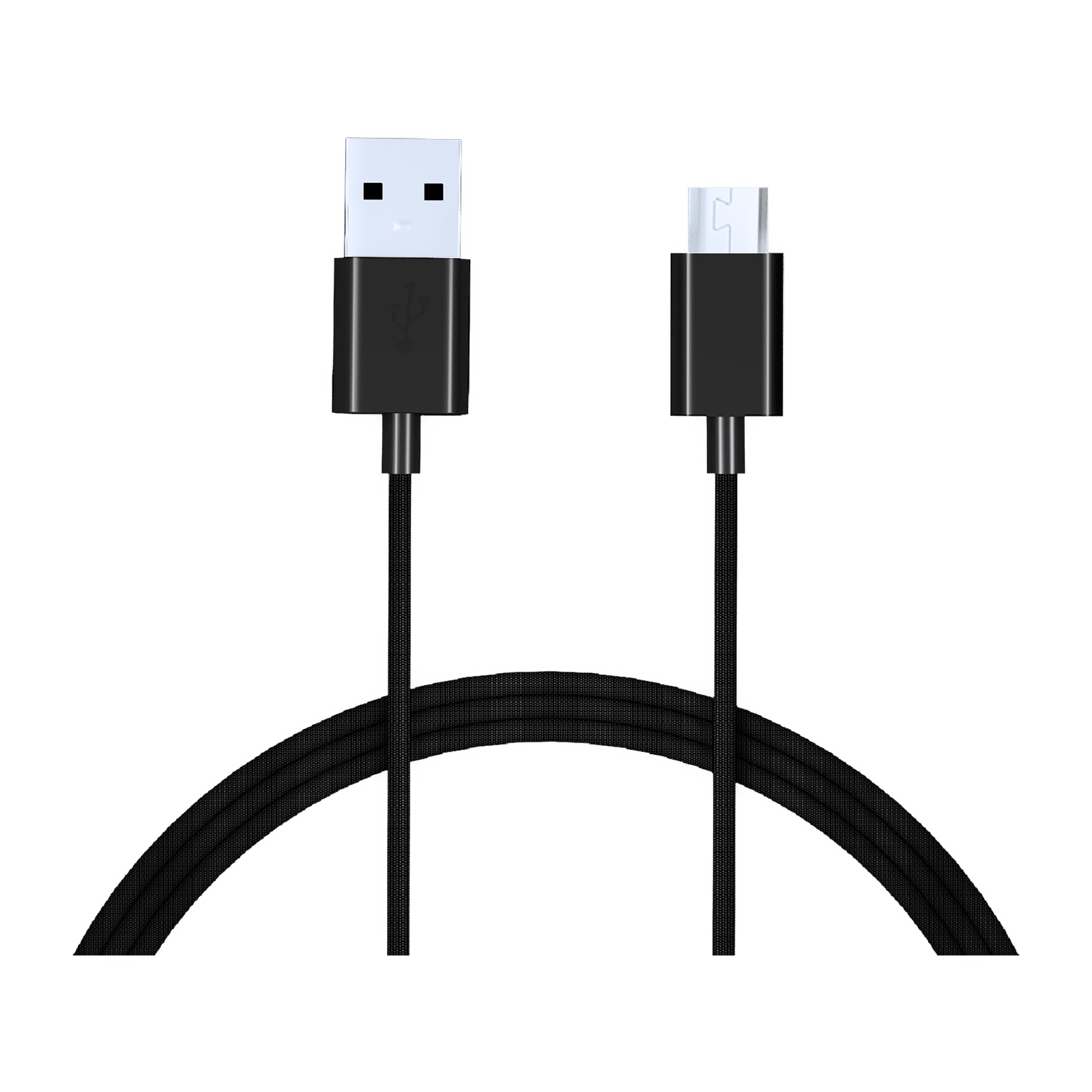 Croma Type A to Micro USB 3.9 Feet (1.2M) Cable (Sync and Charge, Black)