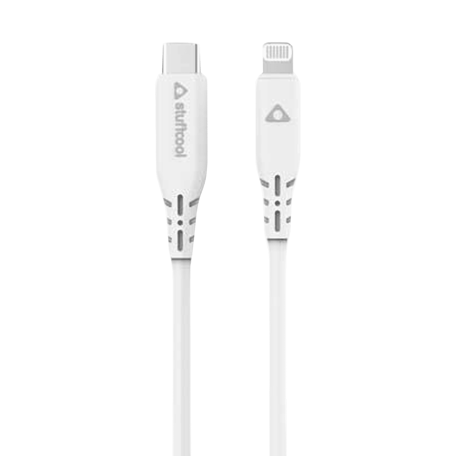 Stuffcool Bolt Type C to Lightning 3.9 Feet (1.2M) Cable (Sync and Charge, White)