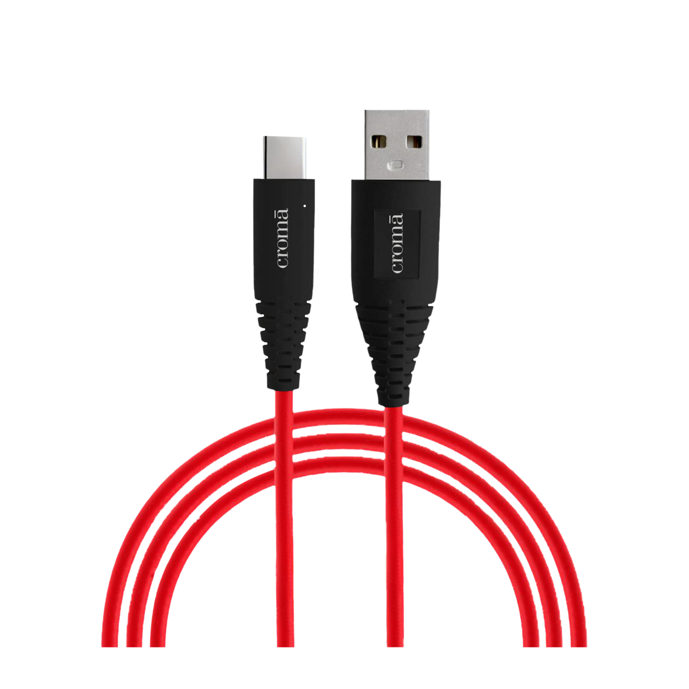 Croma Type A to Type C 3.3 Feet (1M) Cable (Dash & Warp Protocols, Red)