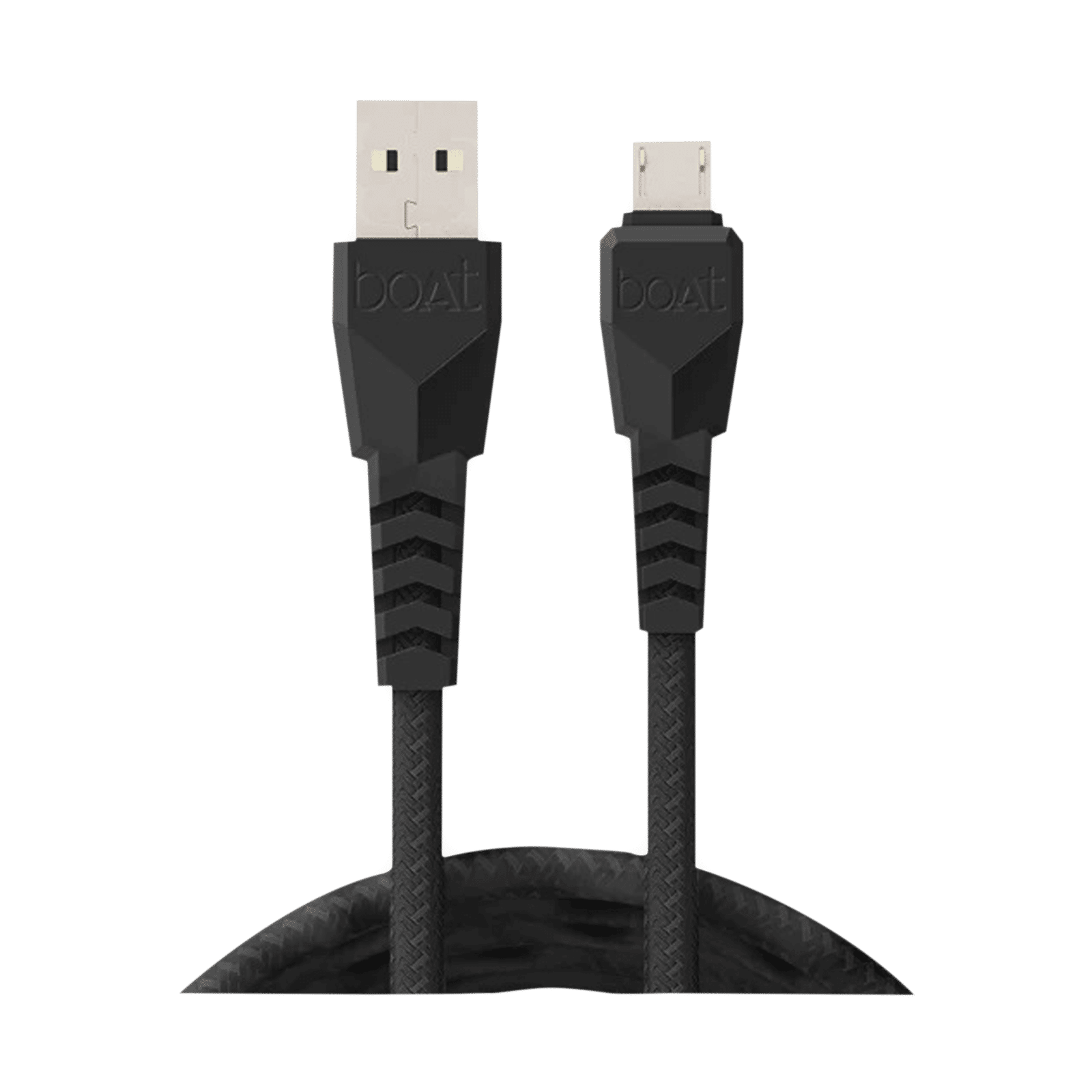 boAt 50 Type A to Micro USB 4.9 Feet (1.5M) Cable (Tangle-free Design, Black)