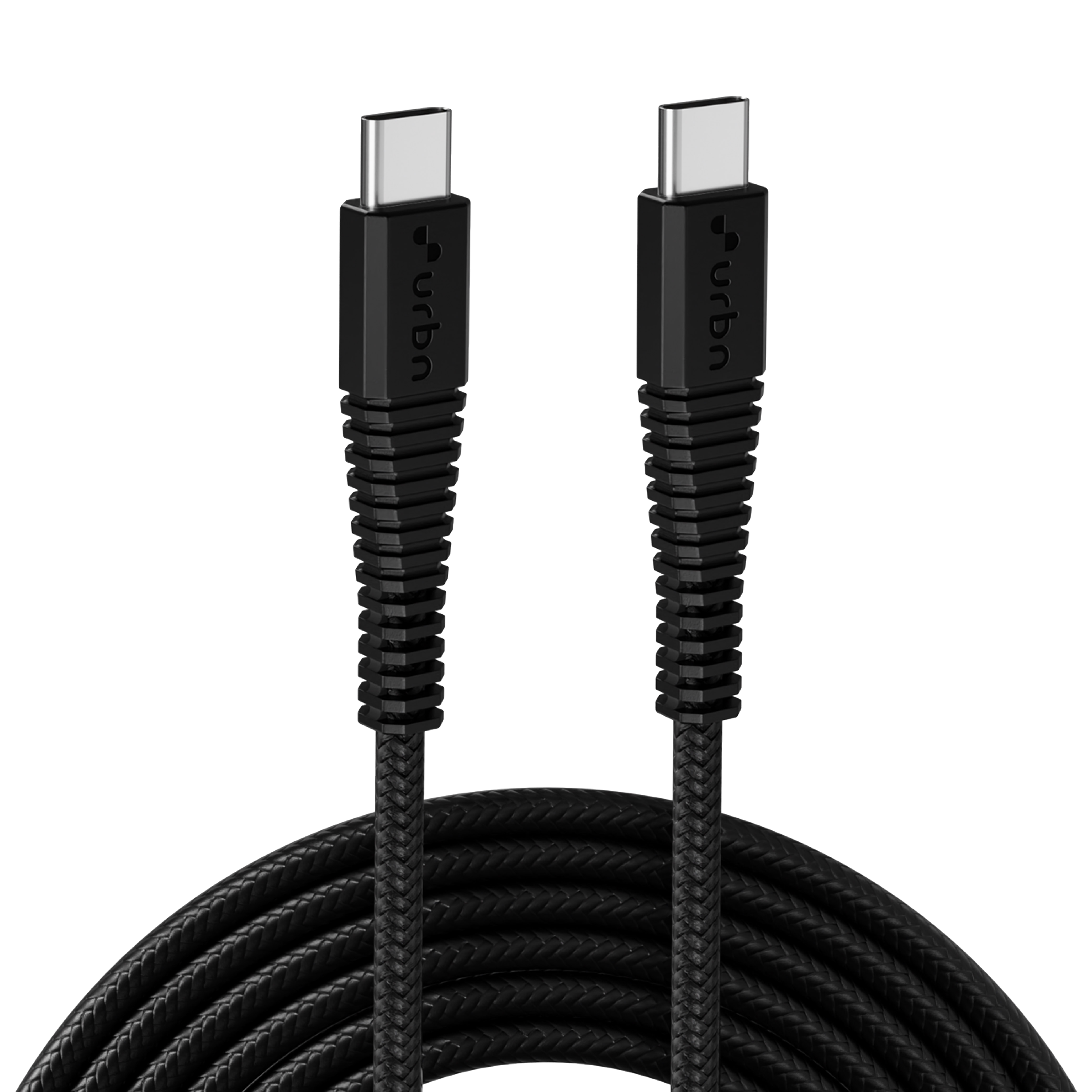 urbn Type C to Type C 4.95 Feet (1.5 M) Cable (Tangle-free Design, Black)