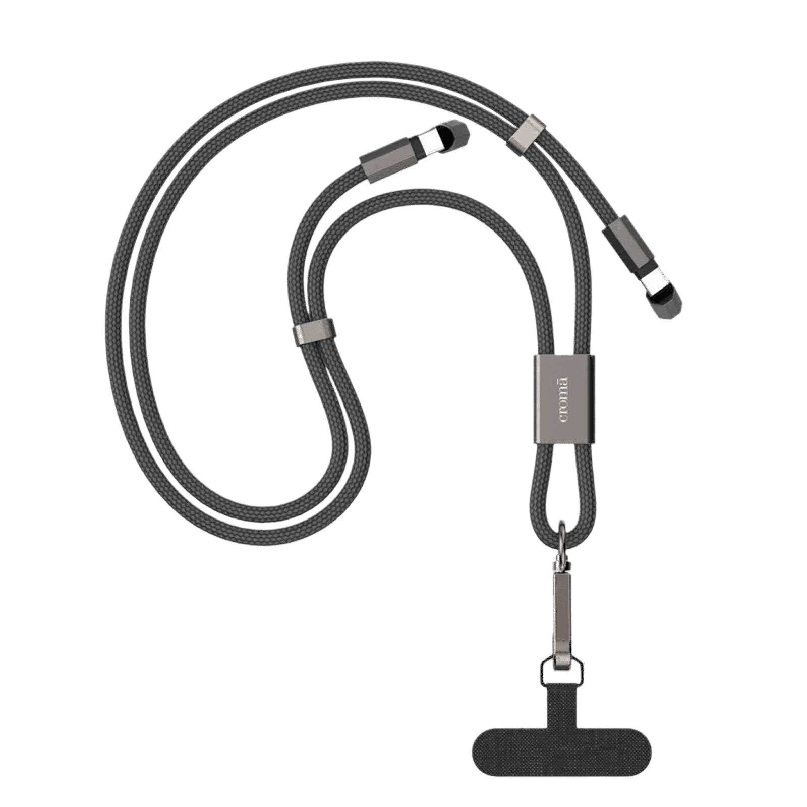 Croma Type C to Type C 4.92 Feet (1.5M) Lanyard Cable (Nylon Braided, Black)