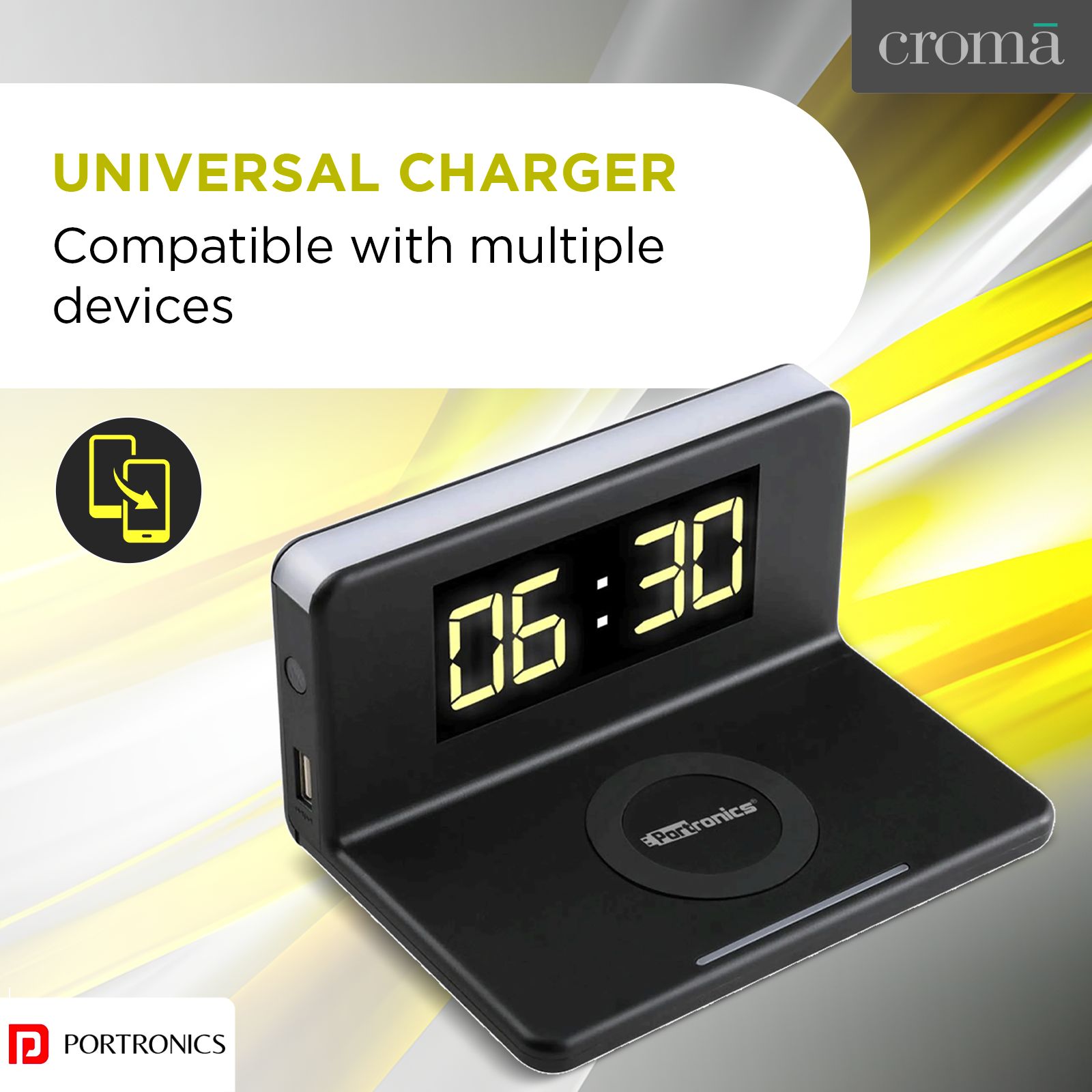 Buy PORTRONICS Freedom Wireless Charger for iOS and Android (Qi