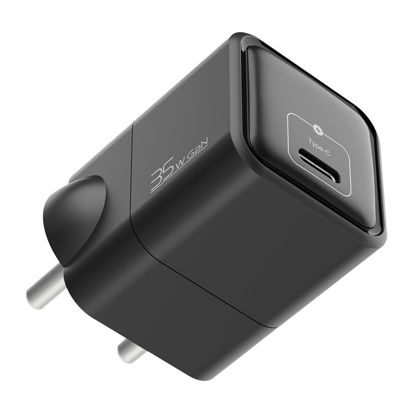 Croma 35W Type C GaN Charger (Adapter Only, Black)