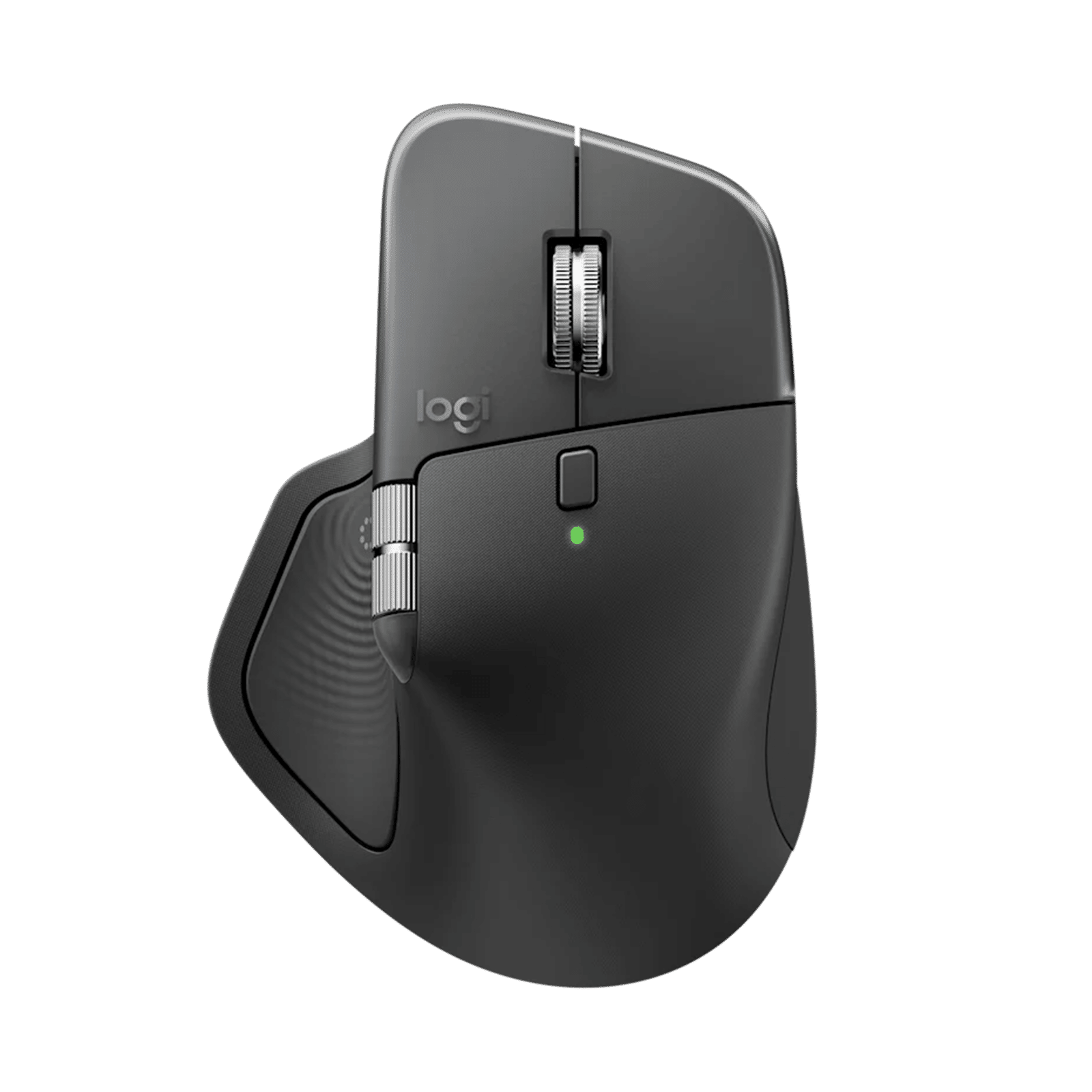 Logitech MX Master 4 Rechargeable Bluetooth 5.1 Wireless Optical Performance Mouse with Thumb Wheel (8000 DPI Adjustable, MagSpeed Scroll Wheel, Graphite)