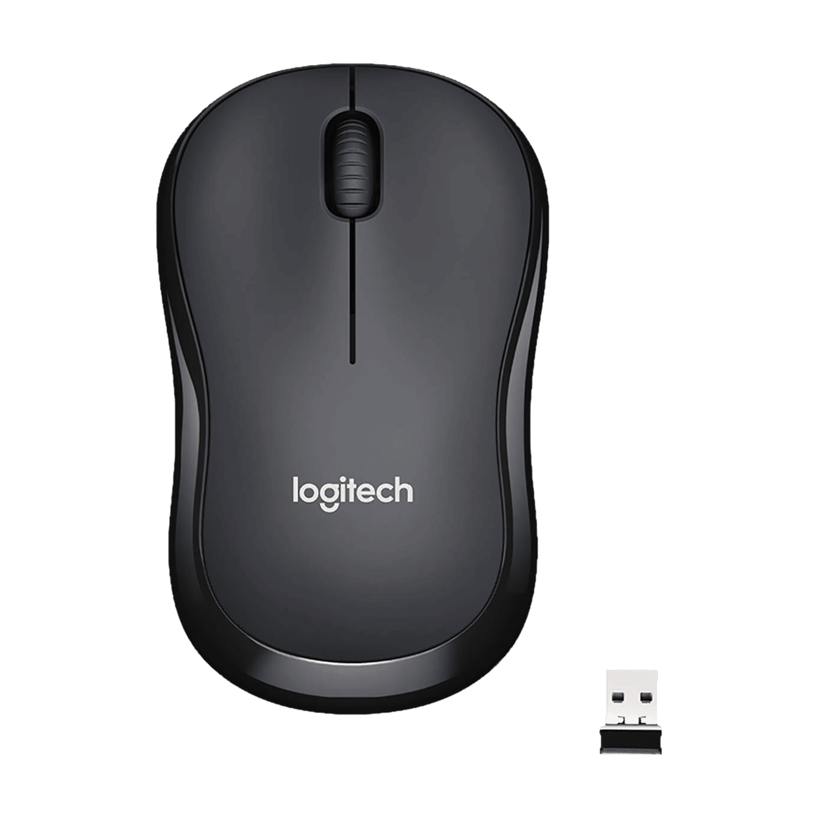 logitech M221 Wireless Optical Mouse with Silent Click Buttons (1000 DPI, Ambidextrous Design, Black)