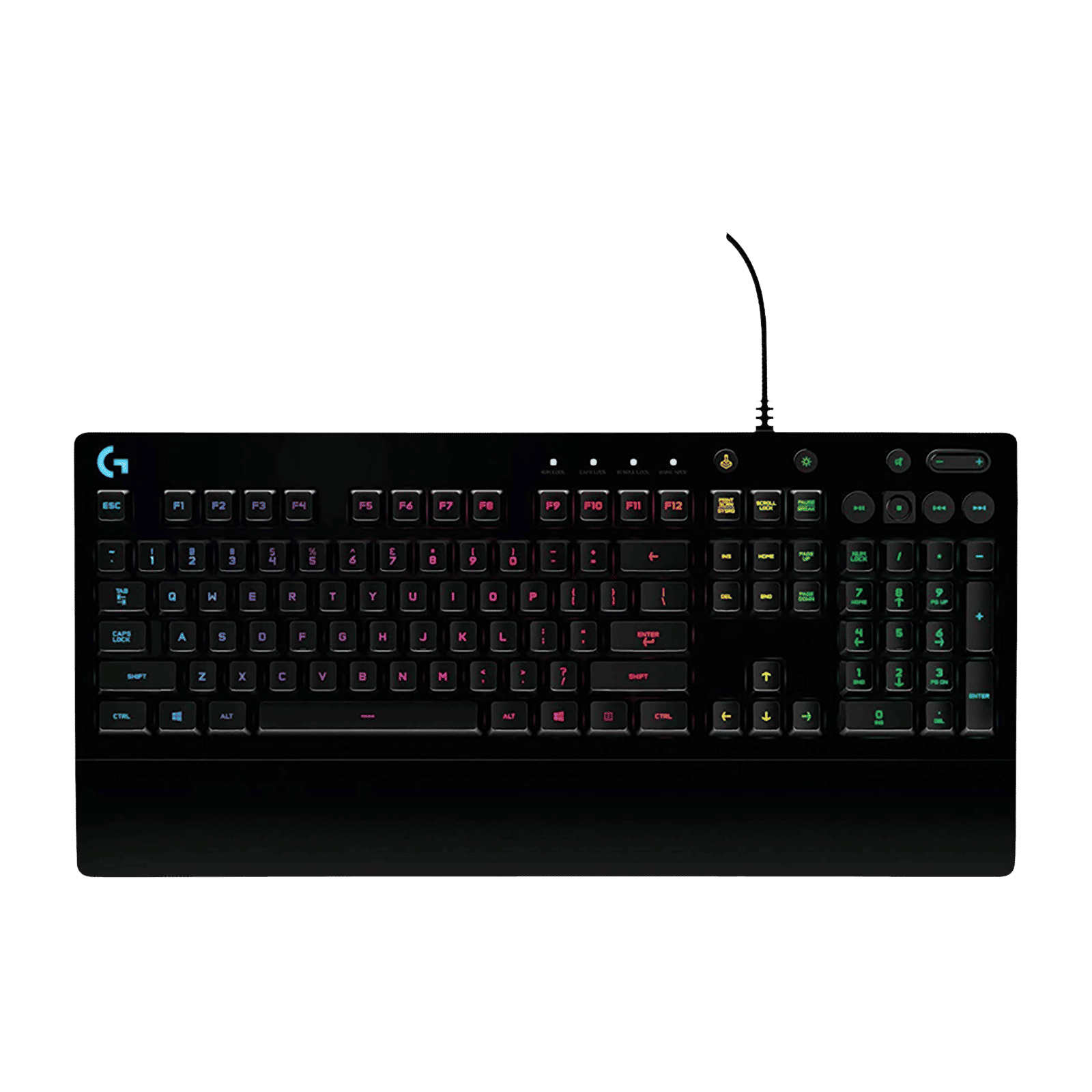 logitech G213 Prodigy Wired Gaming Keyboard with Backlit Keys (Spill Resistant, Black)