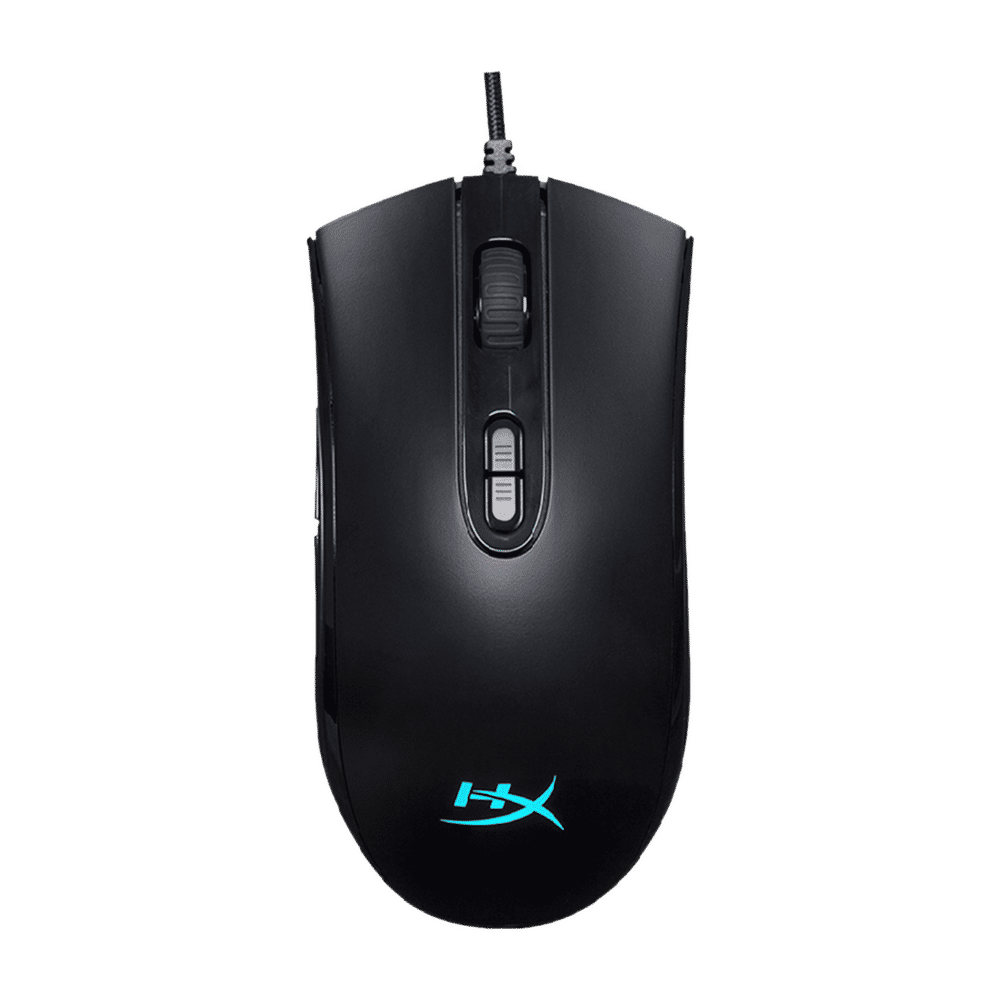 HyperX Pulsefire Core Wired Gaming Mouse with Macro Customization (6200 DPI, 7 Programmable Buttons, Black)