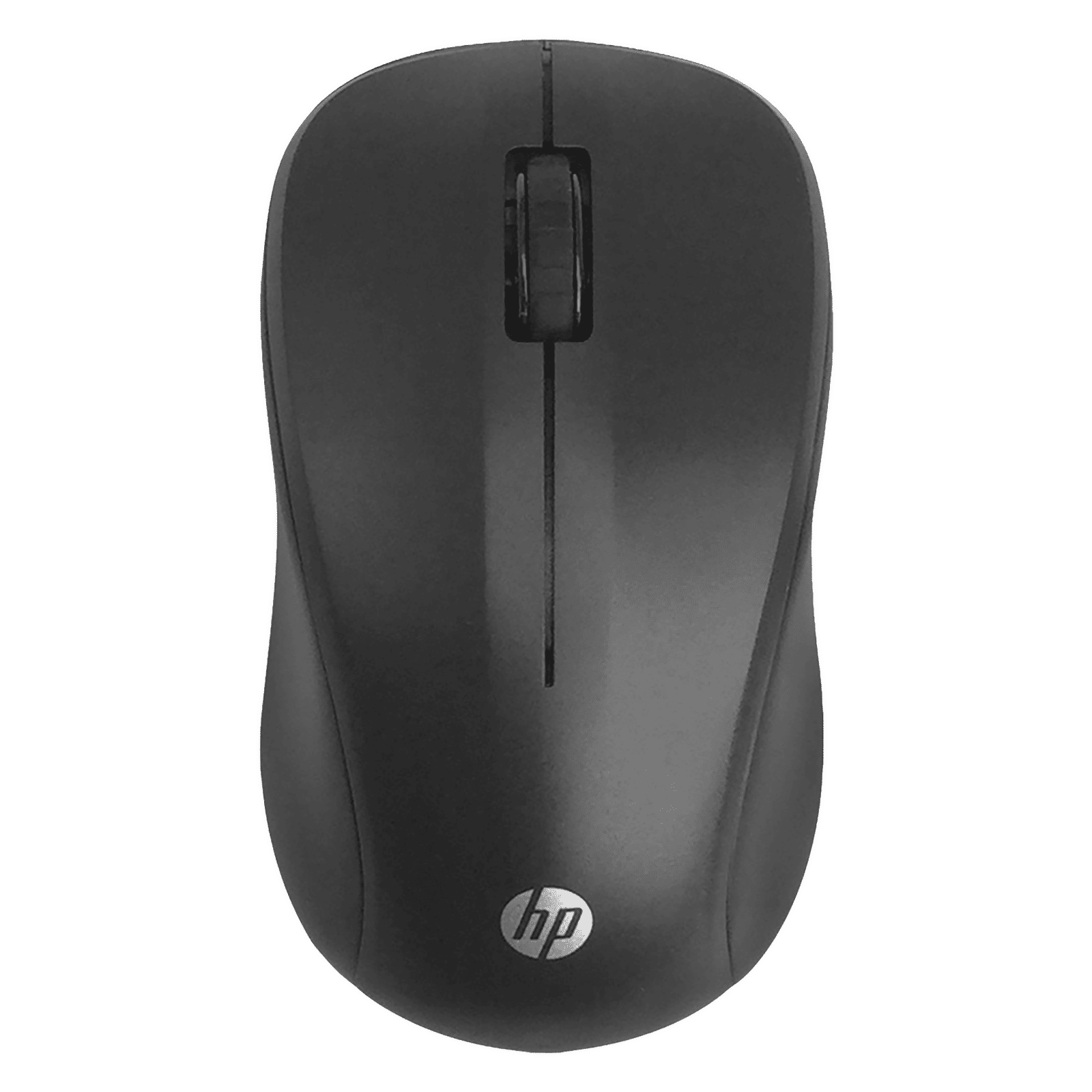 HP S500 2.4GHz Wireless Optical Mouse with Anti-Slip Rubber Scroll Wheel (1000 DPI, Ambidextrous Design, Black)
