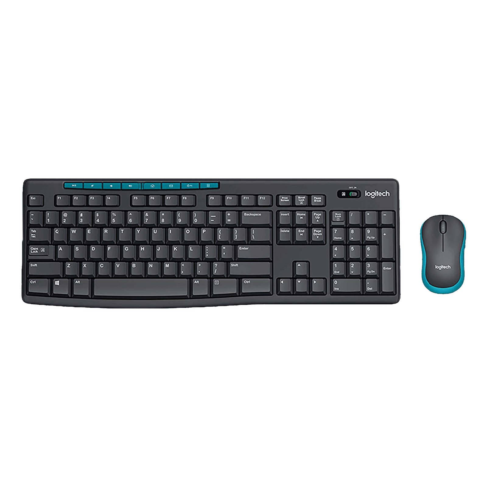logitech MK275 Wireless Keyboard & Mouse Combo (Spill Resistant, Black)