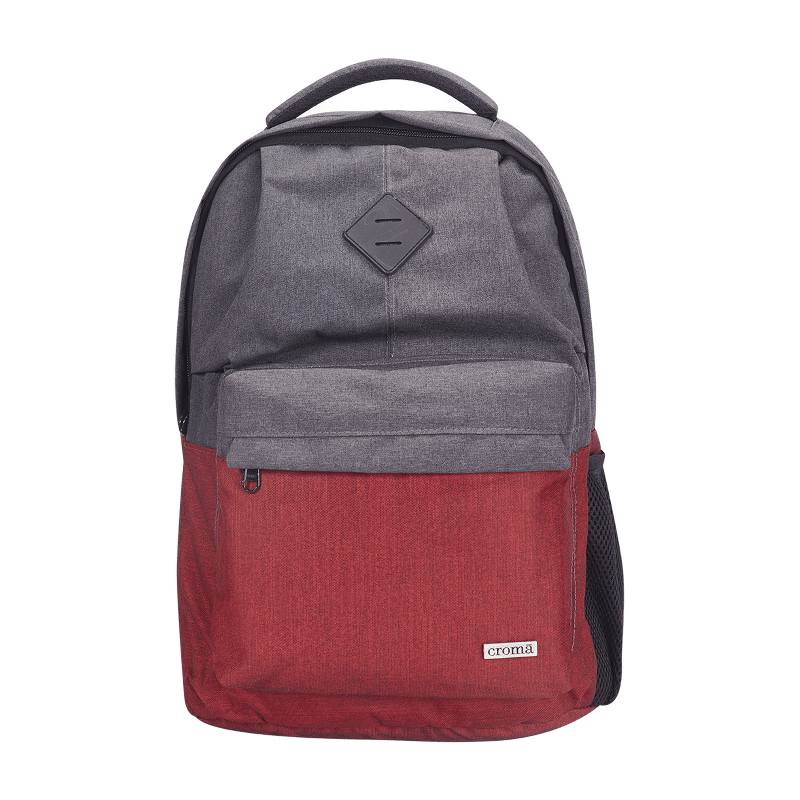 Croma Classic Polyester Laptop Backpack for 14 Inch Laptop (40 L, Adjustable Shoulder Strap, Grey)
