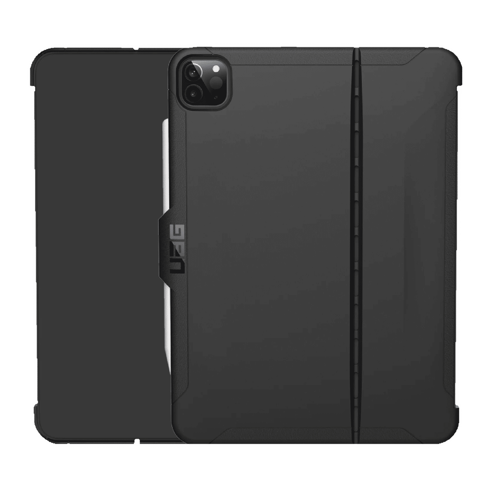 UAG Scout Series Polyurethane, TPU Flip Cover for Apple iPad Pro Inch  (4th Gen) (Feather-Light Composite Construction, Black)