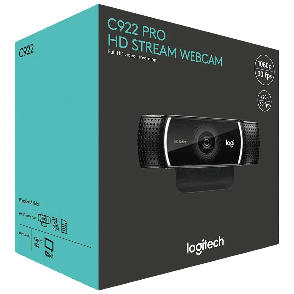 Buy Logitech C922 Pro USB 1080p Web Cam (Automatic Low Light