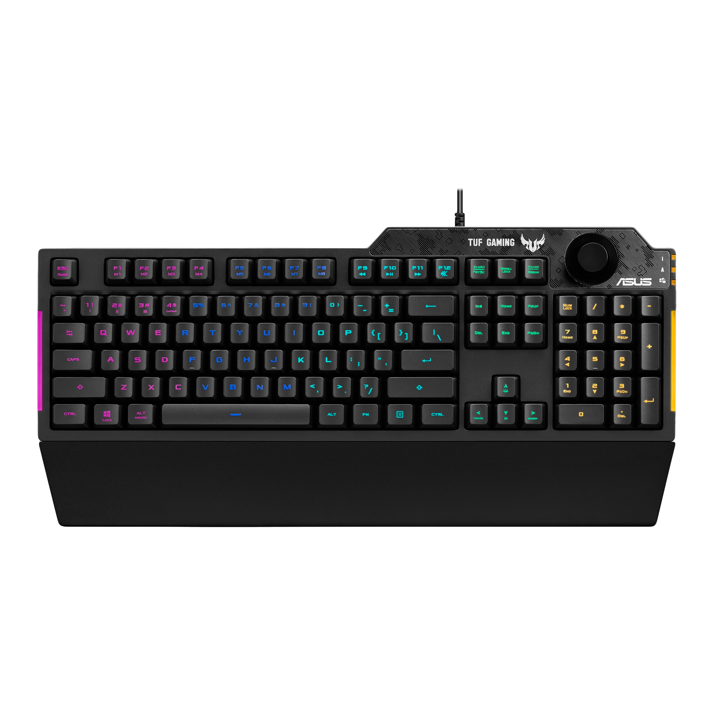ASUS TUF K1 Wired Gaming Keyboard with Backlit Keys (Spill Resistant, Black)