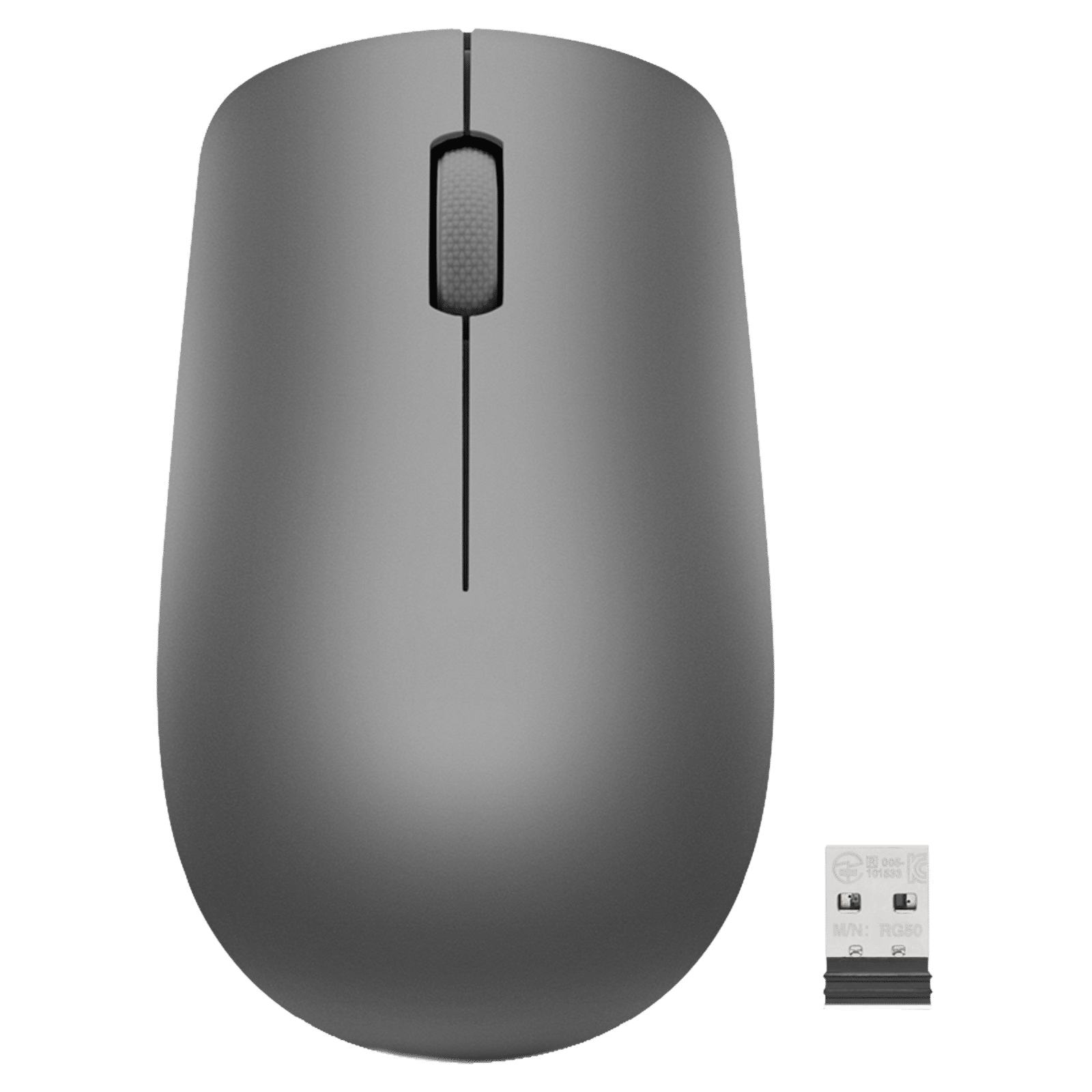 Lenovo 530 Wireless Optical Mouse (1200 DPI, Ergonomic Design, Graphite Grey)