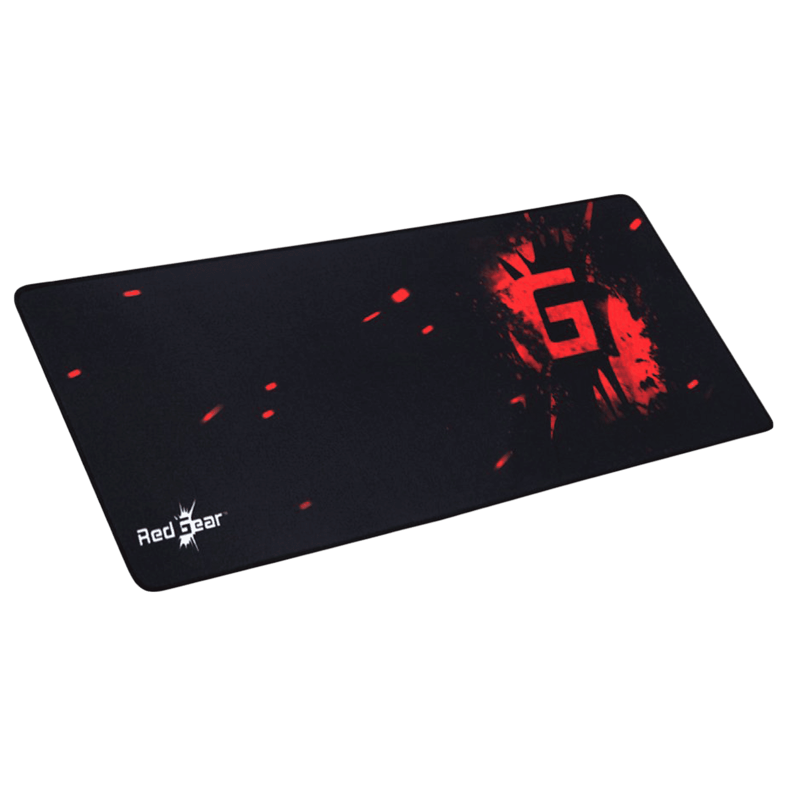 Red Gear MP80 Gaming Mouse Pad (Soft And Durable, 8904130838156, Black)