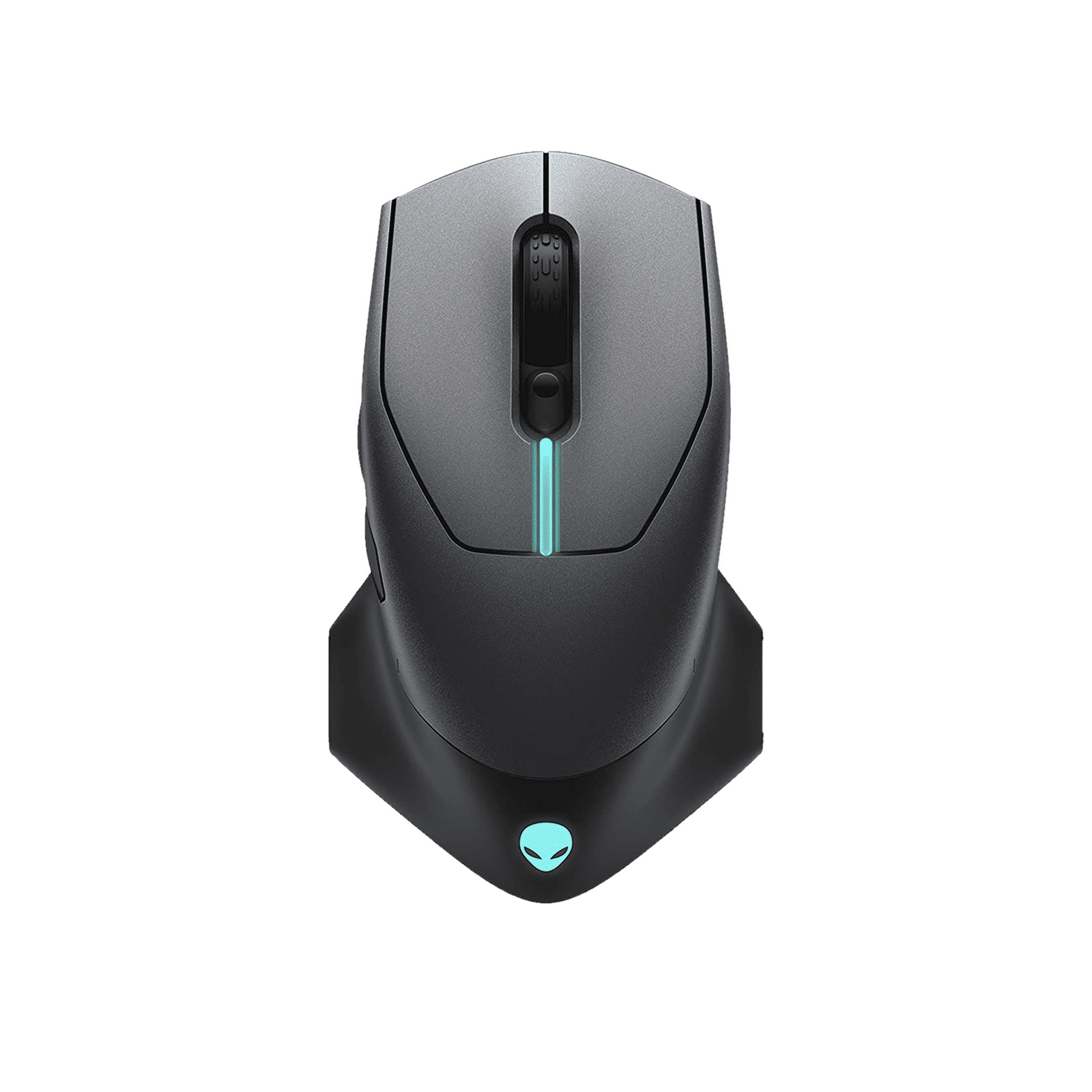 DELL Alienware Rechargeable Wireless Optical Gaming Mouse with Customizable Buttons (16000 dpi, Ergonomic Design, Dark side of the moon)