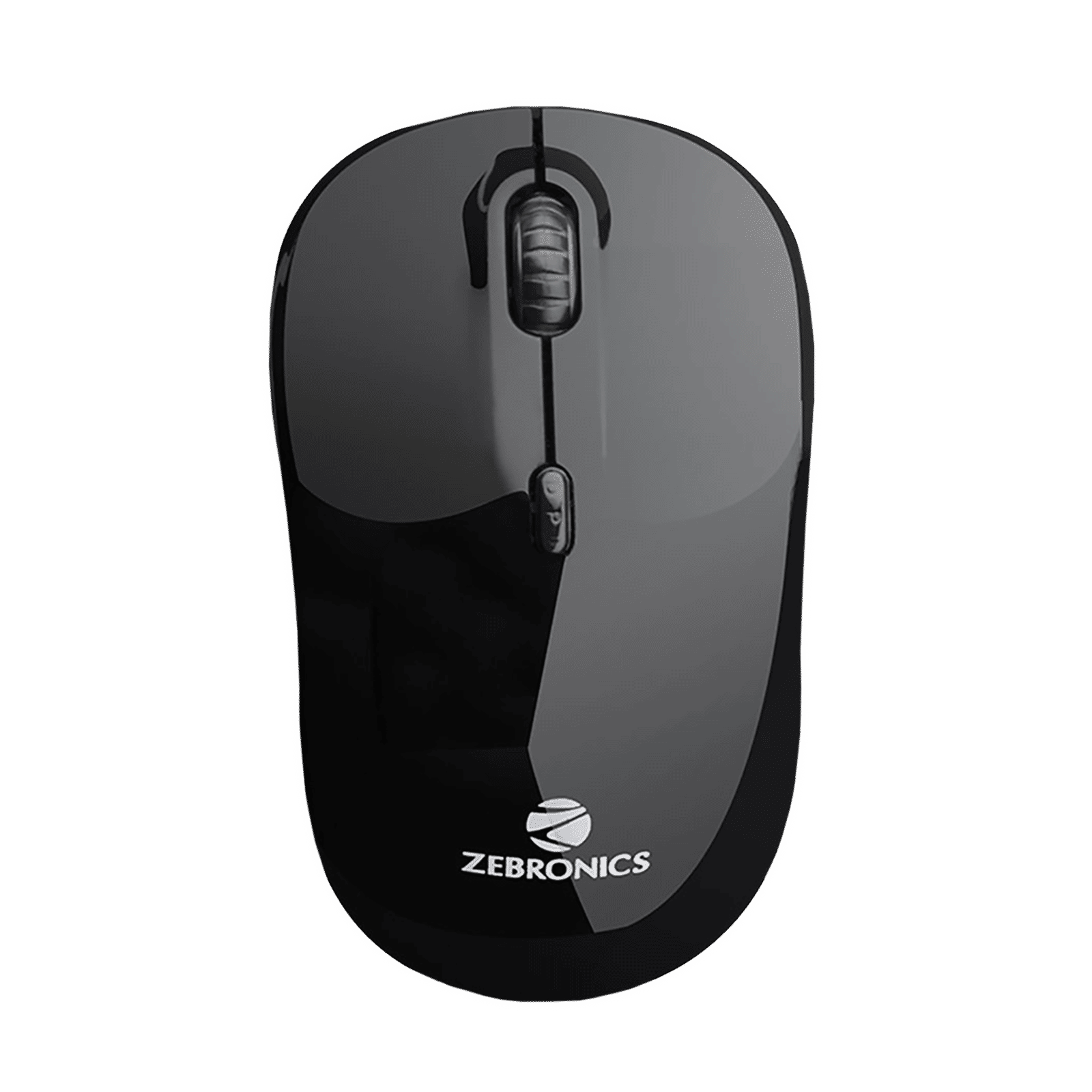 ZEBRONICS Zeb-Shine Wireless Optical Mouse (1600 DPI Adjustable, Smart Energy Saving Mode, Black)