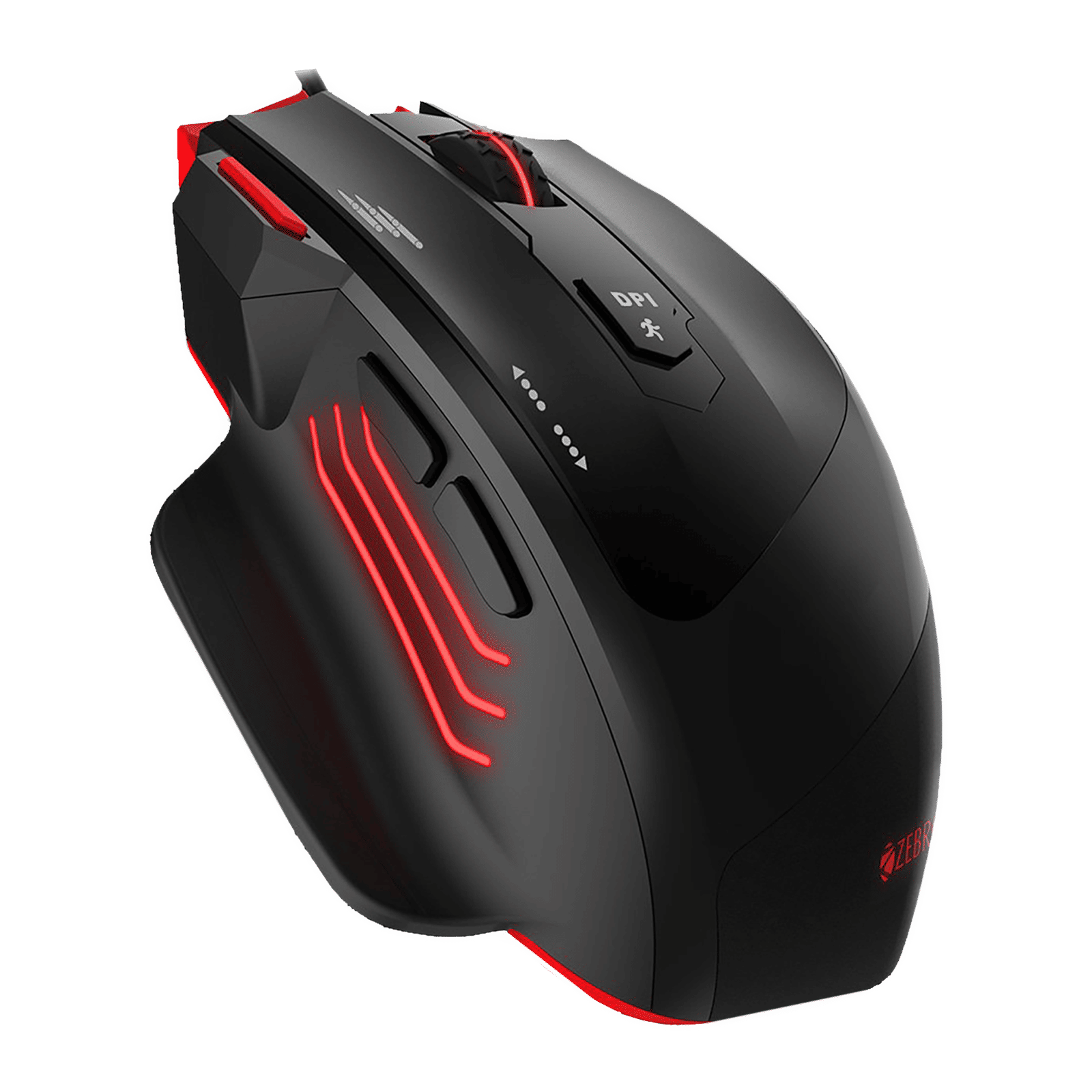 ZEBRONICS Groza Wired Optical Gaming Mouse (3200 DPI Adjustable, High Resolution Gaming Grade Sensor, Black)