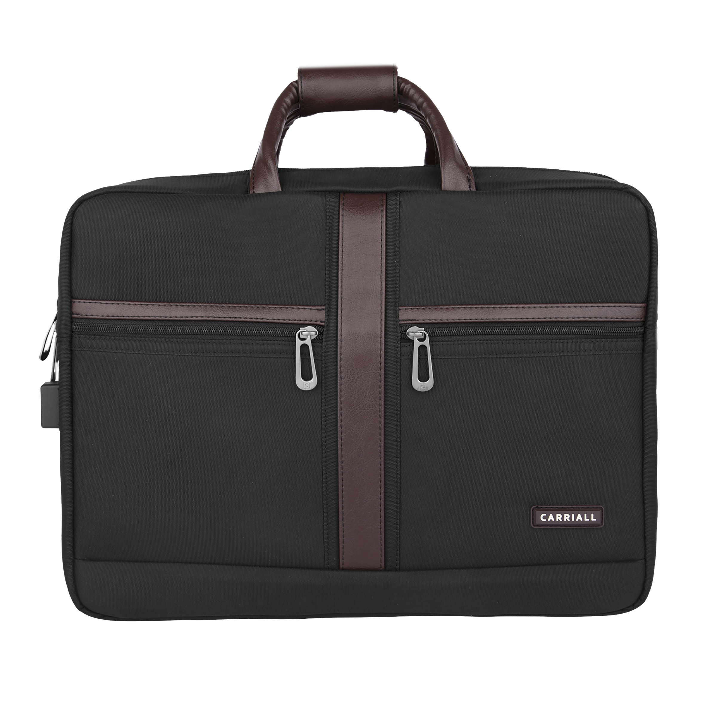 Carriall Ampio Polyester, Faux Leather Laptop Sling Bag for 13 & 15.6 Inch Laptop (18.45 L, USB Charging Port, Black)