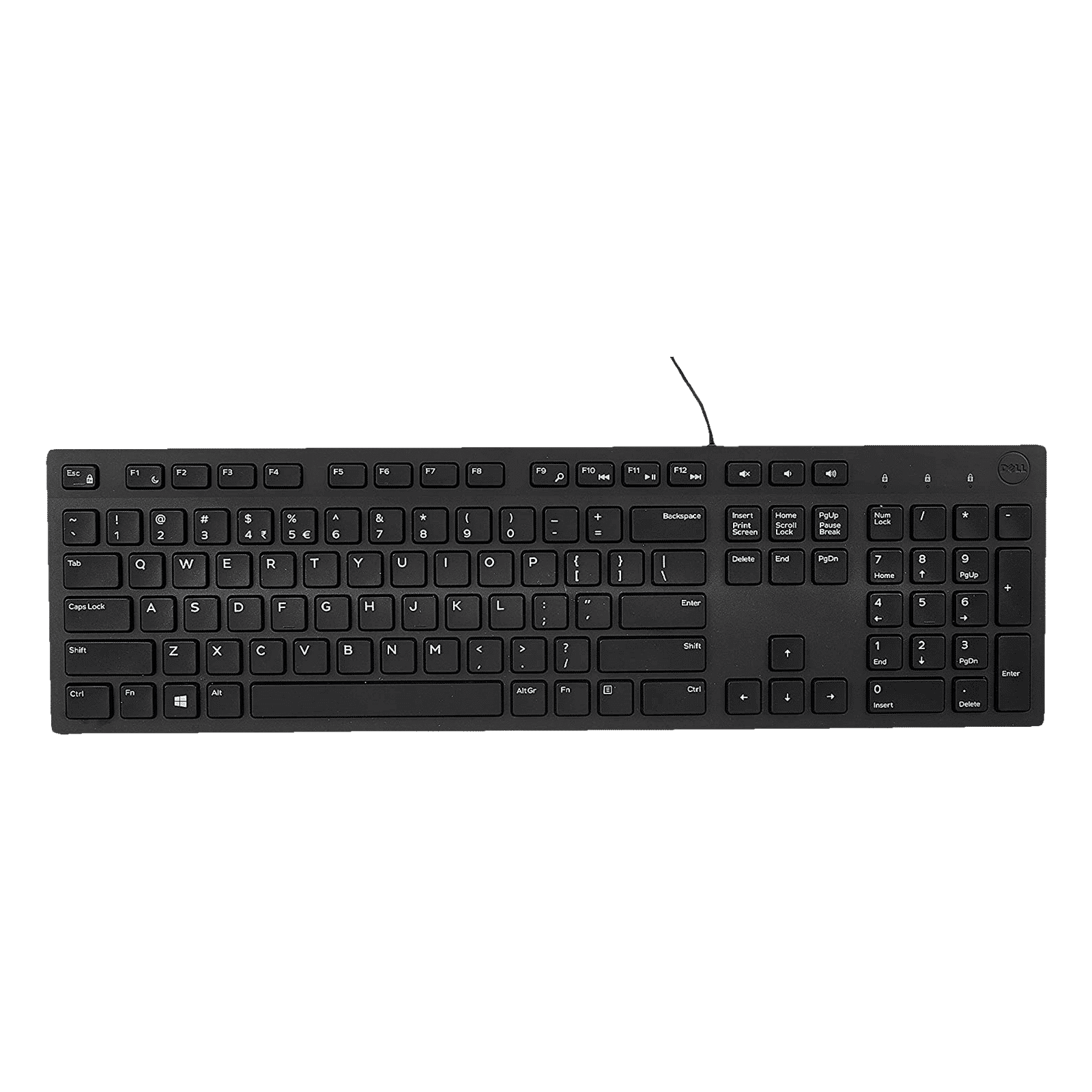 DELL KB216 Wired Keyboard with Multimedia Keys (Spill Resistant, Black)