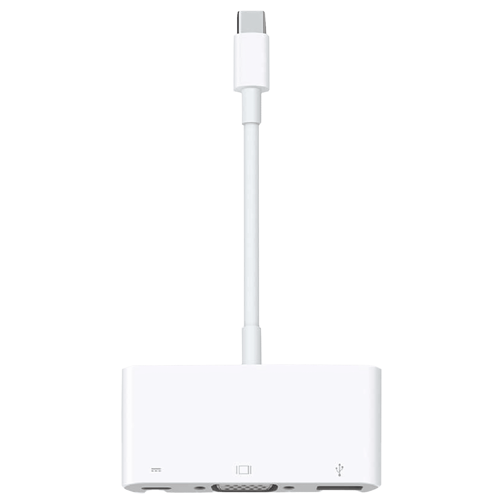 Apple USB Type C to USB Type A, VGA Port, Thunderbolt 3 USB C Multi-Port Adapter (Sync & Charge, White)